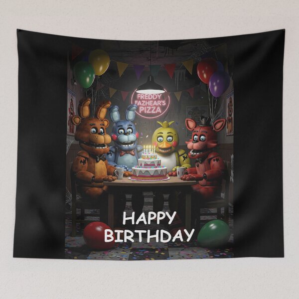 Item preview, FNAF Birthday designed and sold by DeviantMerch.