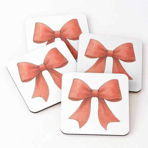 Item preview, Elegant Red Ribbon Watercolor Bow designed and sold by Pacika.