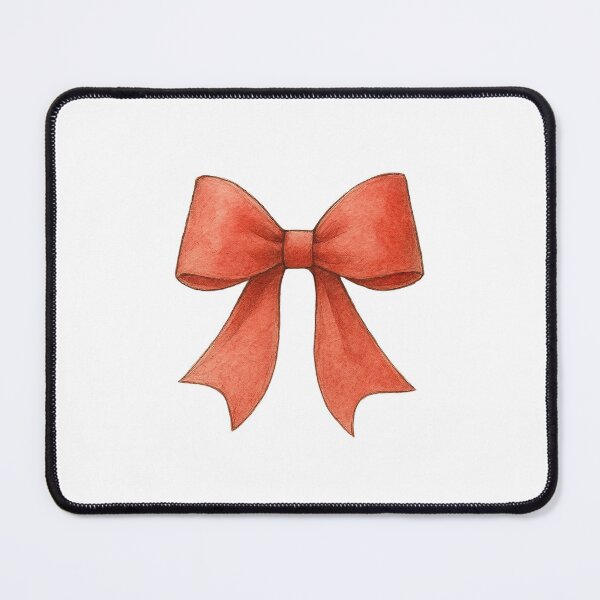 Item preview, Elegant Red Ribbon Watercolor Bow designed and sold by Pacika.
