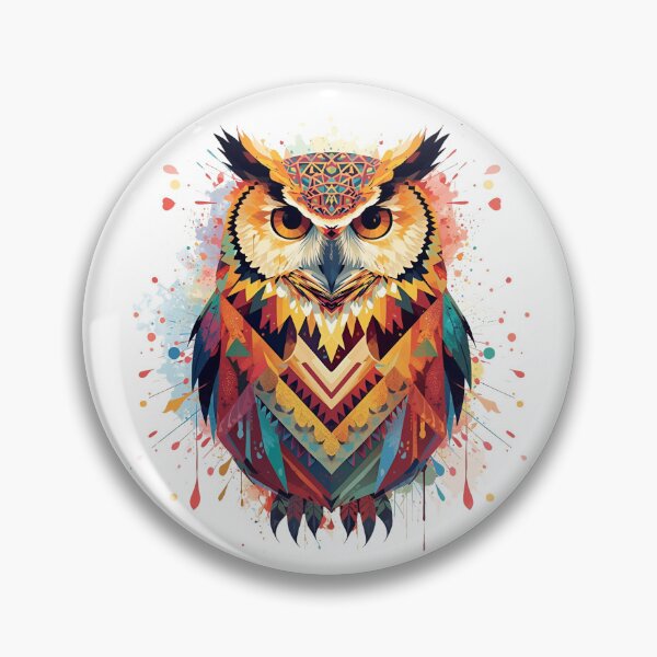 Item preview, Boho Harmony - Geometric Owl designed and sold by Lumive.