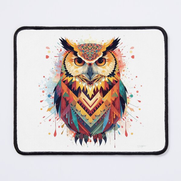 Item preview, Boho Harmony - Geometric Owl designed and sold by Lumive.