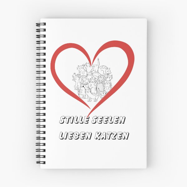 Item preview, Stille Seelen, Lieben Katzen – Minimalist Cat Heart Design for Quiet Souls designed and sold by Kindloom.