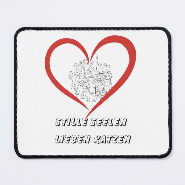 Item preview, Stille Seelen, Lieben Katzen – Minimalist Cat Heart Design for Quiet Souls designed and sold by Kindloom.