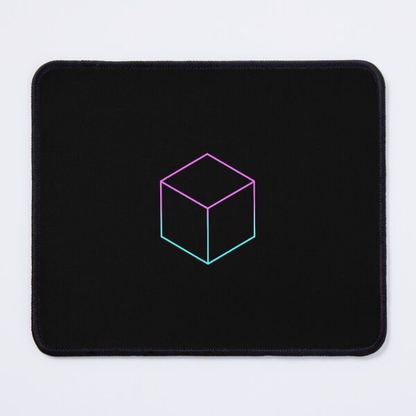 Item preview, Isometric Neon Cube Glow Design designed and sold by Le Grand Requin.