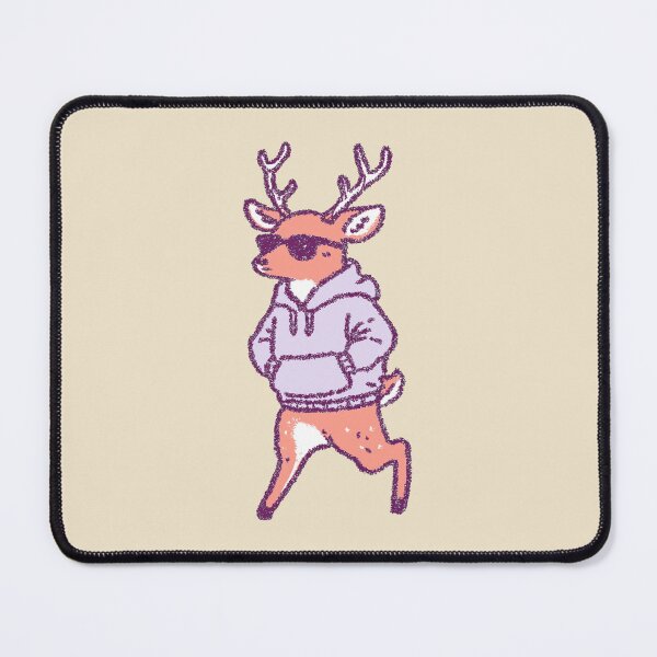 Item preview, Nonchalant Funny Deer wearing a hoodie and sunglasses designed and sold by Magnificent Lizard.