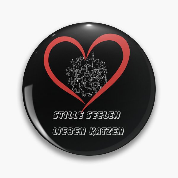 Item preview,  Stille Seelen, Lieben Katzen – Minimalist Cat Heart Design for Quiet Souls designed and sold by Kindloom.