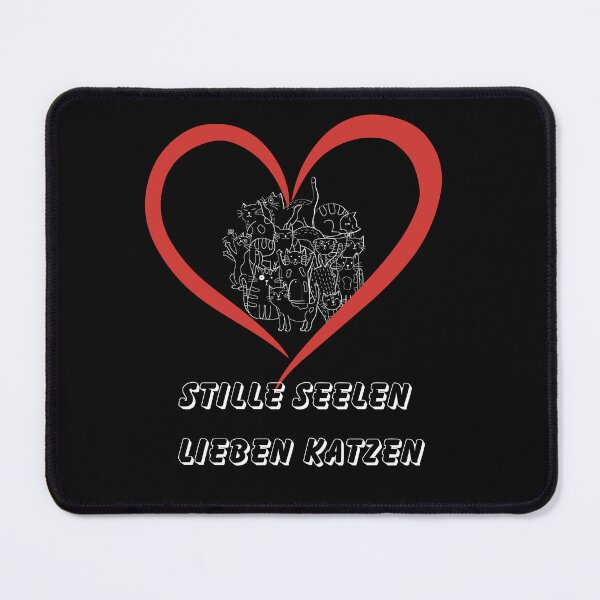 Item preview, Stille Seelen, Lieben Katzen – Minimalist Cat Heart Design for Quiet Souls designed and sold by Kindloom.