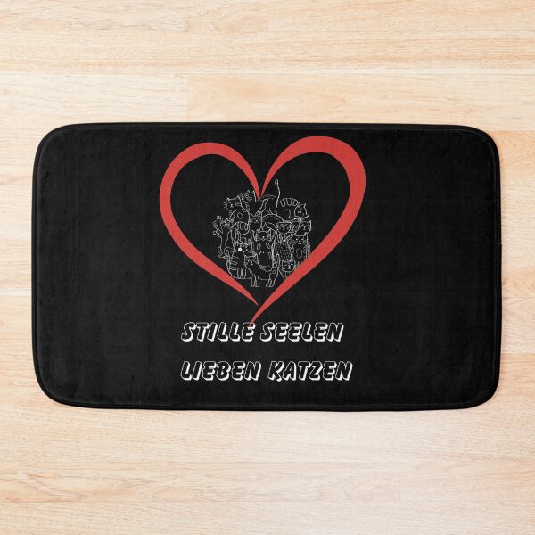 Item preview,  Stille Seelen, Lieben Katzen – Minimalist Cat Heart Design for Quiet Souls designed and sold by Kindloom.