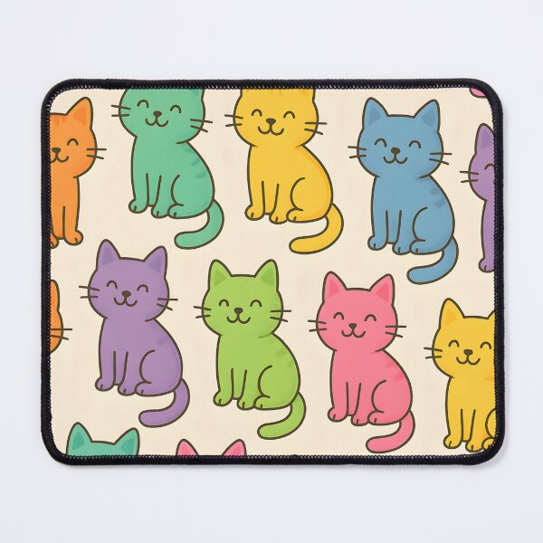 Item preview, PATTERN OF SMALL COLORFUL CATS designed and sold by infinitearte.