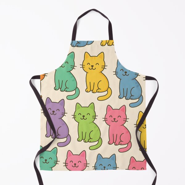 Aperçu de l'œuvre MOTIF DE PETITS CHATS COLORÉS créée et vendue par infinitearte.
