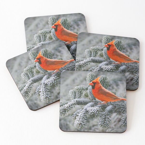 Item preview, Cardinal on Winter Branch designed and sold by tomorrowsart.
