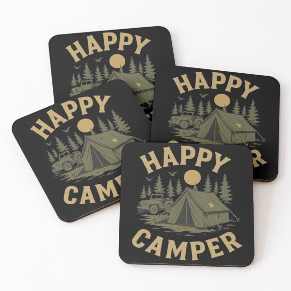 Item preview, Happy Camper Military Camp designed and sold by getpressedshirt.