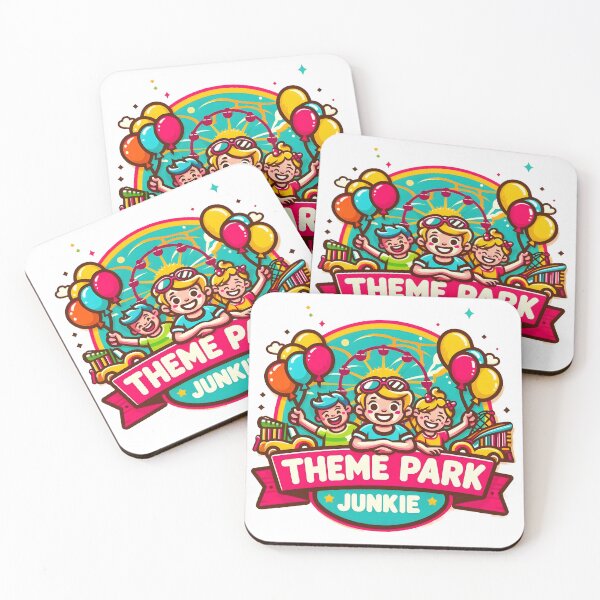 Item preview, Theme Park Junkie Cartoon Design. designed and sold by The-T-In-Retro.