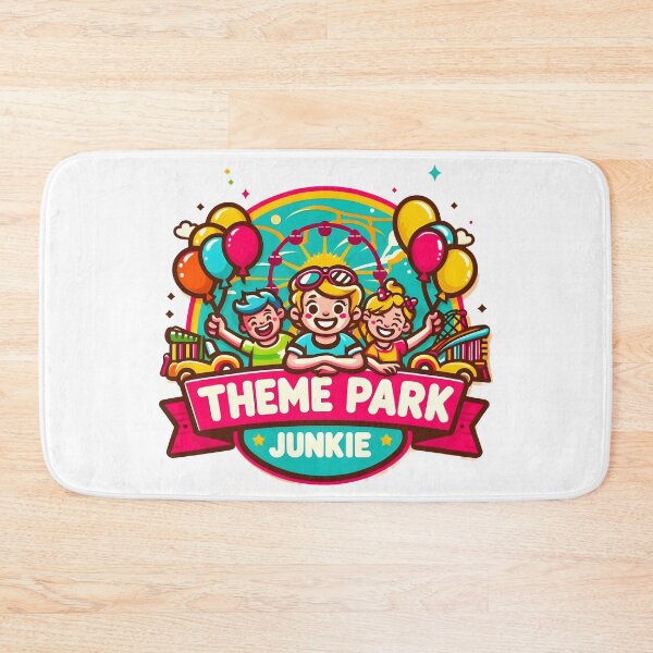 Item preview, Theme Park Junkie Cartoon Design. designed and sold by The-T-In-Retro.