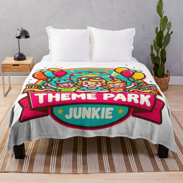 Item preview, Theme Park Junkie Cartoon Design. designed and sold by The-T-In-Retro.