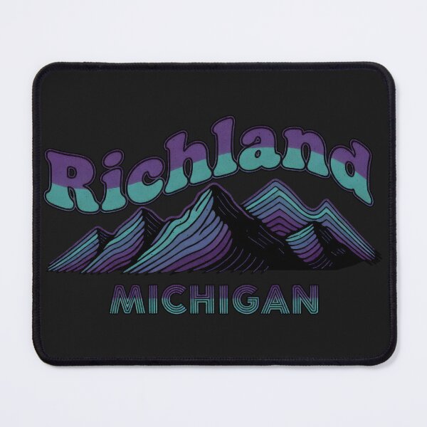 Item preview, Richland, Michigan Retro Ski Hill designed and sold by TheOldMittenIllustrated.