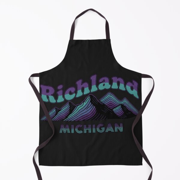 Item preview, Richland, Michigan Retro Ski Hill designed and sold by TheOldMittenIllustrated.