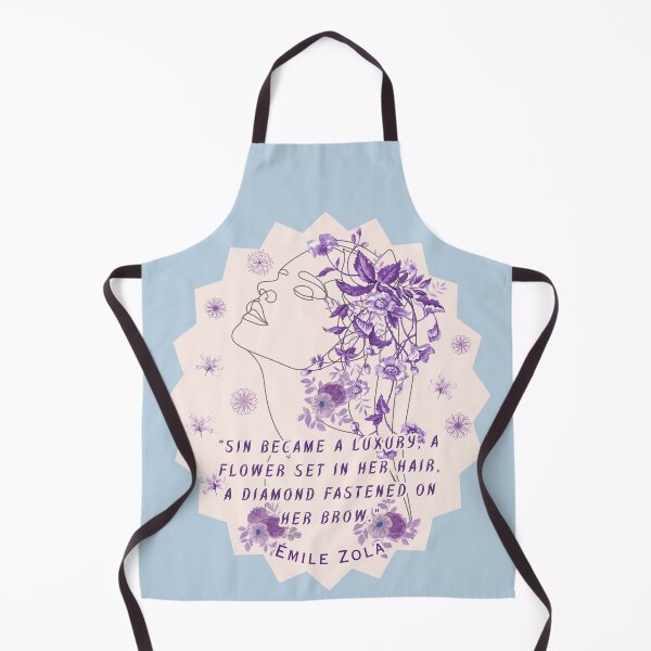 Item preview, Émile Zola quote: “Sin became a luxury, a flower set in her hair, a diamond fastened on her brow.” designed and sold by artbleed.