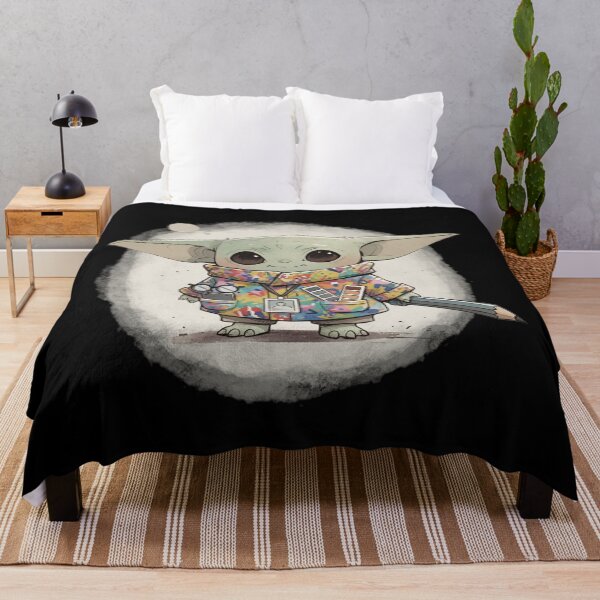 Item preview, BABY YODA AS GRAPHIC DESIGNER designed and sold by LIS AND MELIVERSO.