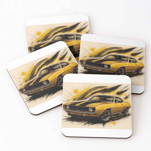 Item preview, 1969 Chevy Camaro Fanart (Yellow) designed and sold by Peterson Designs.