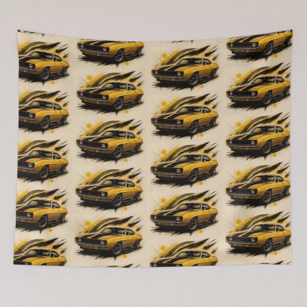 Item preview, 1969 Chevy Camaro Fanart (Yellow) designed and sold by Peterson Designs.