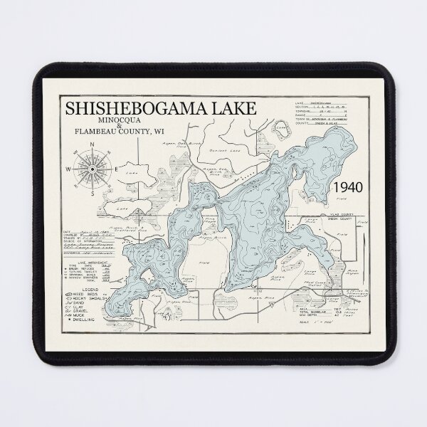 Item preview, SHISHEBOGAMA Lake - Minocqua County designed and sold by Jean Plout.