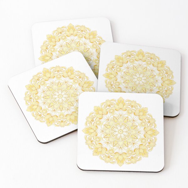 Item preview, Golden Yellow Lotus Mandala – Light, Abundance & Inner Harmony designed and sold by arthubgirl.