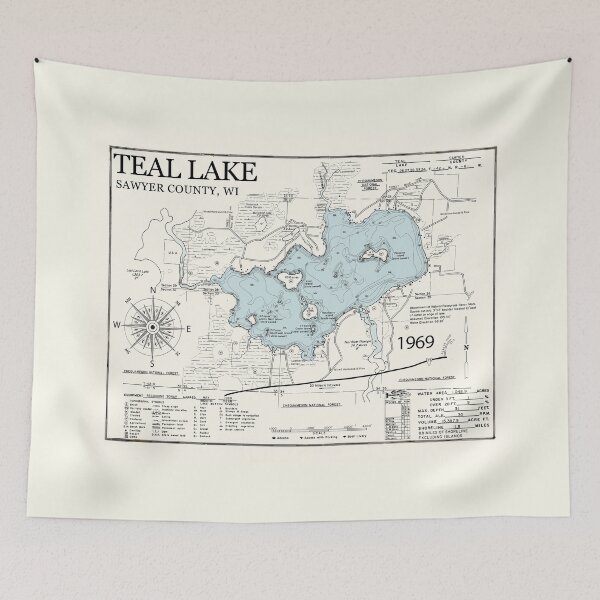 Item preview, Teal Lake - Sawyer County  designed and sold by Jean Plout.