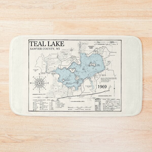 Item preview, Teal Lake - Sawyer County  designed and sold by Jean Plout.