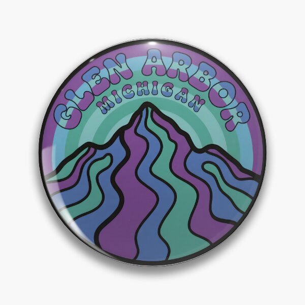 Item preview, Glen Arbor, Michigan Retro Ski Hill designed and sold by TheOldMittenIllustrated.