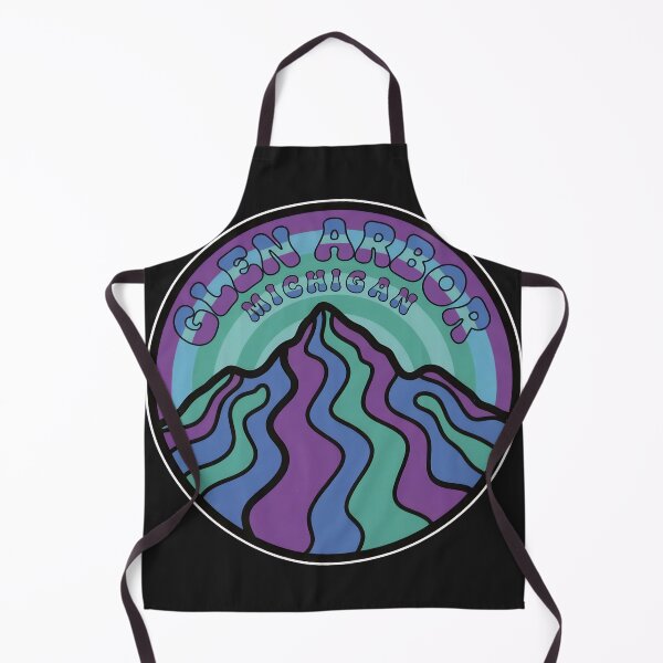 Item preview, Glen Arbor, Michigan Retro Ski Hill designed and sold by TheOldMittenIllustrated.