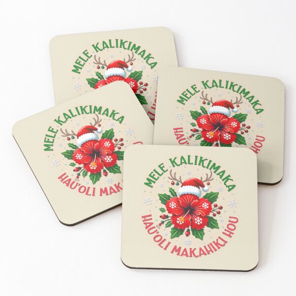 Item preview, Mele Kalikimaka Hawaiian Christmas Sticker – Tropical Holiday Aloha designed and sold by Pingestre.
