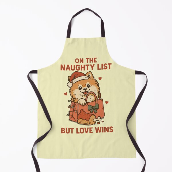 Item preview, Pomeranian Christmas – On the Naughty List but Love Wins designed and sold by Meandmyshop.