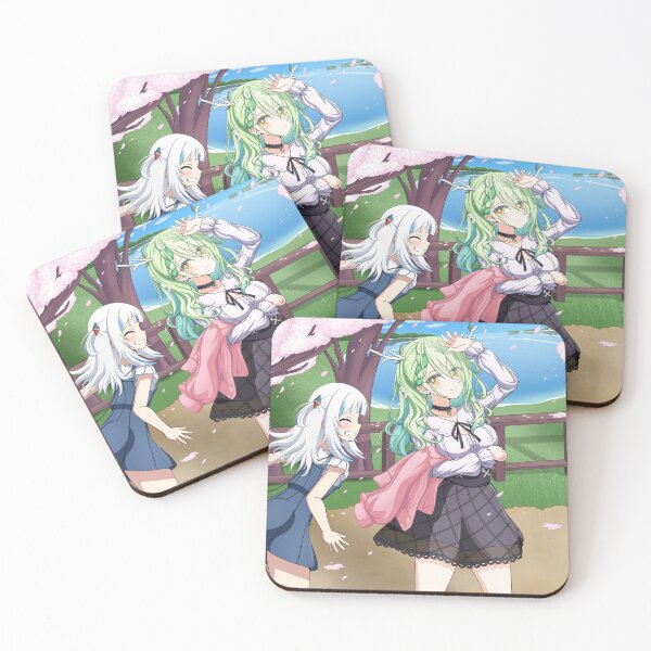 Item preview, Gawr Gura + Ceres Fauna Hololive vTuber Art designed and sold by James Perrott.