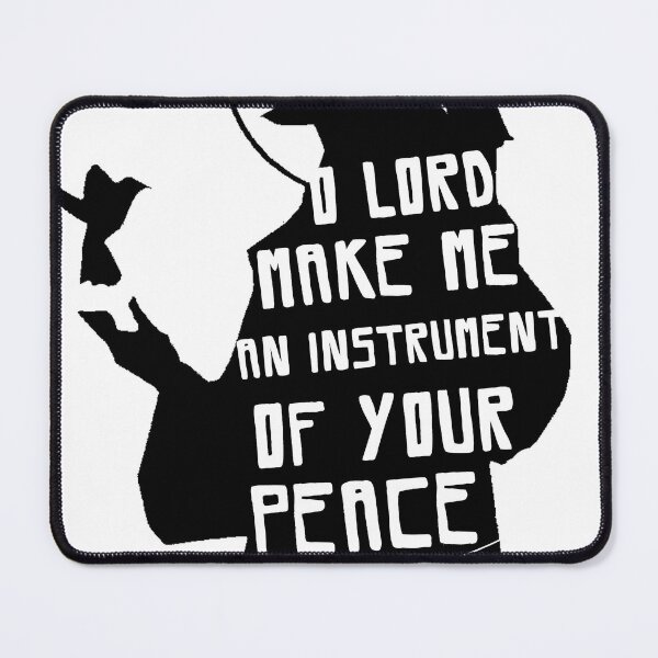 Item preview, O Lord, Make Me an Instrument of Your Peace – St. Francis of Assisi Prayer Quote | Minimalist Christian Design designed and sold by AveCruxT.