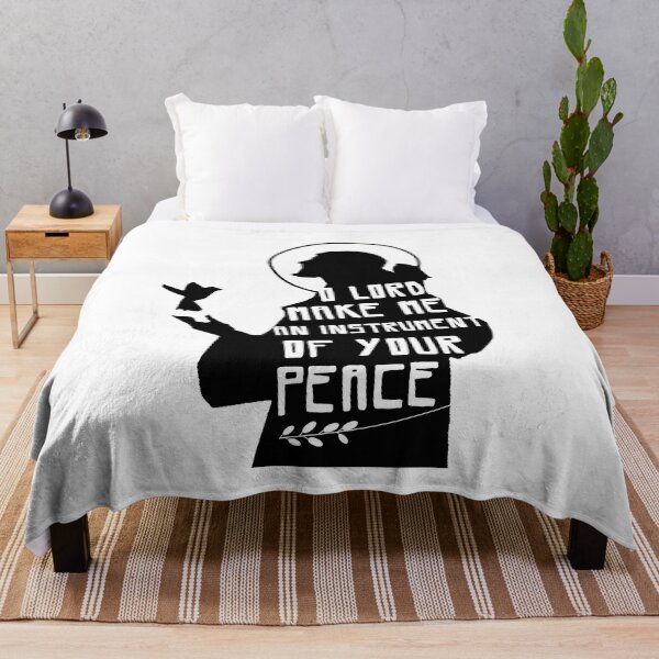 Item preview, O Lord, Make Me an Instrument of Your Peace – St. Francis of Assisi Prayer Quote | Minimalist Christian Design designed and sold by AveCruxT.