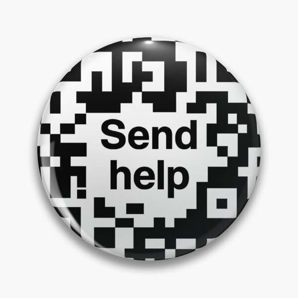 Item preview, Send Help QR Code designed and sold by The Daily Sketchbook .