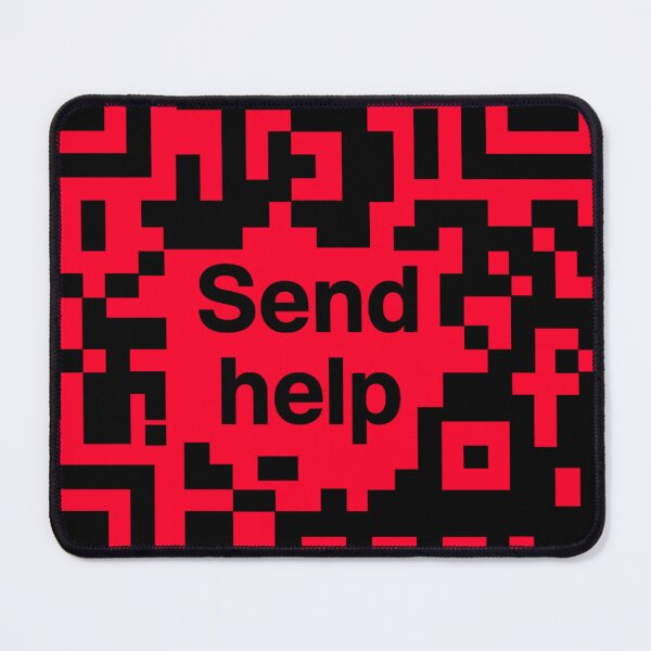 Item preview, Send Help QR Code designed and sold by The Daily Sketchbook .