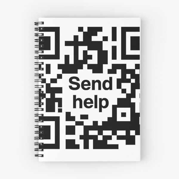 Item preview, Send Help QR Code designed and sold by The Daily Sketchbook .