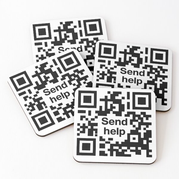 Item preview, Send Help QR Code designed and sold by The Daily Sketchbook .