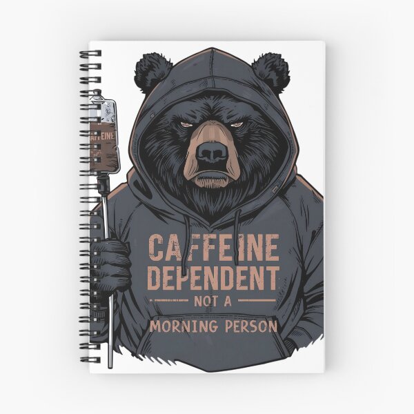 Item preview, Caffeine Dependent Bear – Not a Morning Person designed and sold by ShirtHatch.