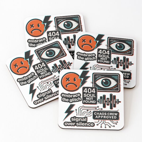Item preview, Embrace the Glitch - Chaos Crew Collage designed and sold by ChaosCrewCo.