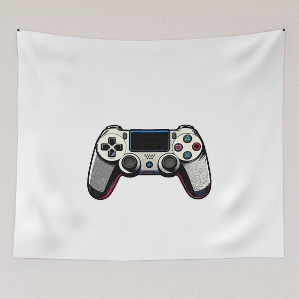 Item preview, Vibrant Gaming Controller Illustration designed and sold by LuckCraftStudio.
