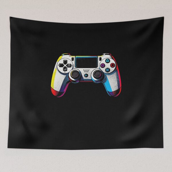 Item preview, Pop Art Gaming Controller Illustration designed and sold by LuckCraftStudio.