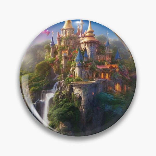 Item preview, Fantasy Castle with Hot Air Balloons designed and sold by afrancisCL.
