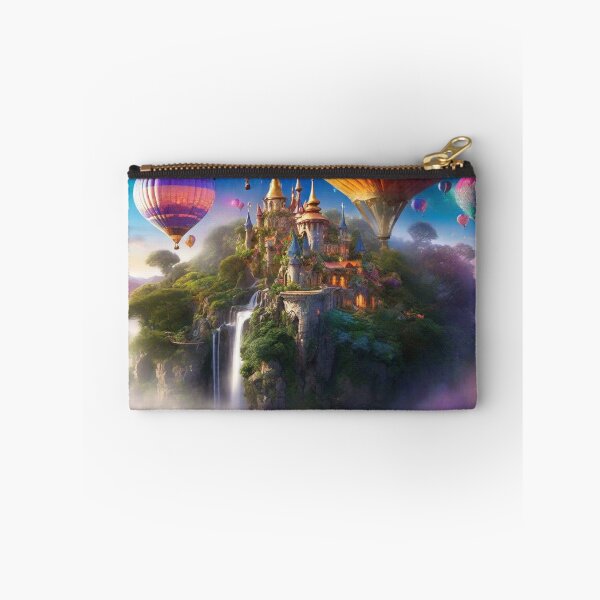 Item preview, Fantasy Castle with Hot Air Balloons designed and sold by afrancisCL.
