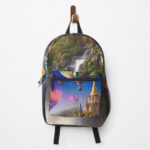 Item preview, Fantasy Castle with Hot Air Balloons designed and sold by afrancisCL.
