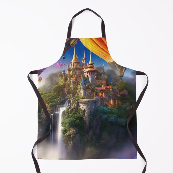 Item preview, Fantasy Castle with Hot Air Balloons designed and sold by afrancisCL.