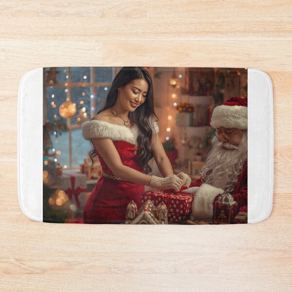 Item preview, Christmas with Santa Claus designed and sold by Bobigreg.