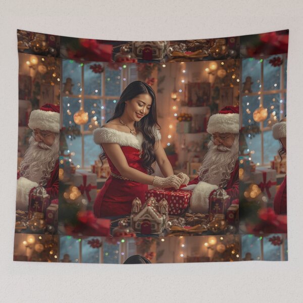 Item preview, Christmas with Santa Claus designed and sold by Bobigreg.